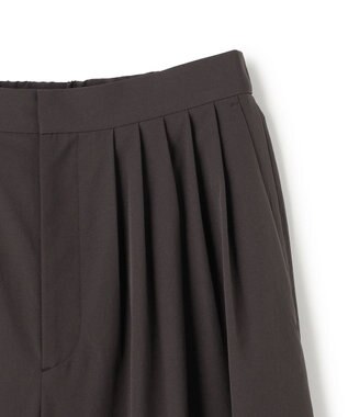 uncrave クールタッチカラータイプライター ワイドパンツ ダークブラウン