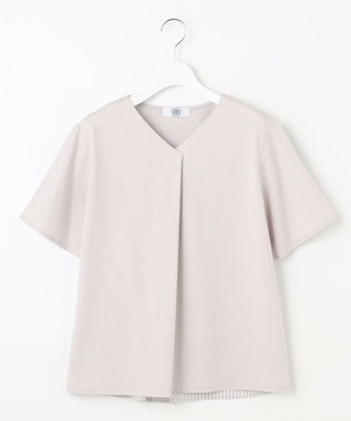 J.PRESS LADIES 【WEB限定カラーあり・吸水速乾・イージーケア】ブロッキングジャージー カットソー ベージュ系