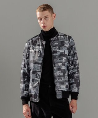 JOSEPH HOMME フォトグラフィックロンドン  MA-1 ブラック系