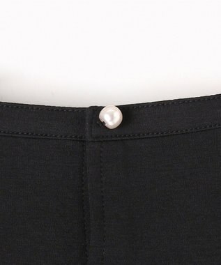 組曲 S レーススリーブシルケット カットソー ブラック系