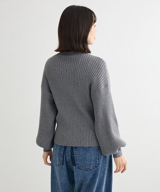 Green Parks ・ｓｗｉｎｇ　ｂｙ　ボトルネックラメニット Gray