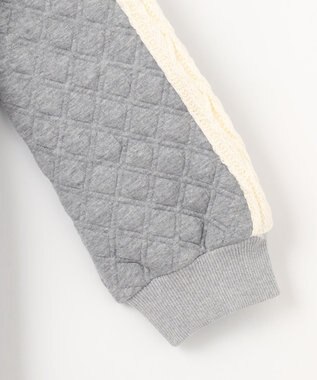 組曲 KIDS 【150-160㎝】ダイヤキルト ワンピース グレー系