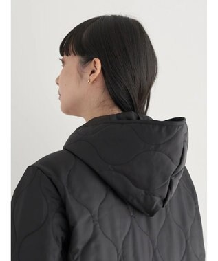 earth music&ecology ２ｗａｙキルティングコート Black