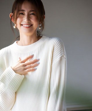 組曲 バルキーニット ワンピース アイボリー系