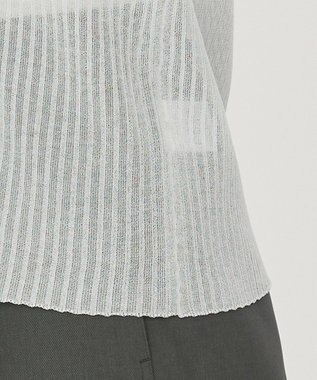 uncrave シアー リブ ノースリーブ ニット（uncrave STANDARD） ライトセージ