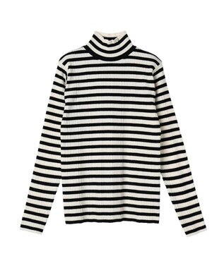 Green Parks ボーダーアソートモックネックニットプルオーバー A