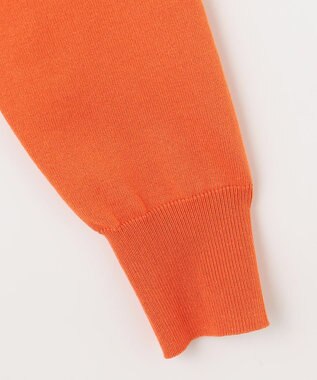 組曲 【洗える・6色展開】Elenaベーシックニット カーディガン オレンジ系