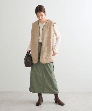 Green Parks ＢＰ　パイピングライトボアベスト Gray Beige