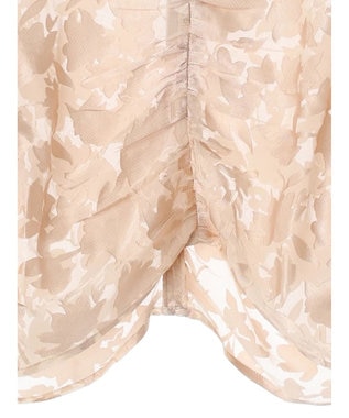 Green Parks AnriettMusee 花柄オパールシャーリングブラウス Beige