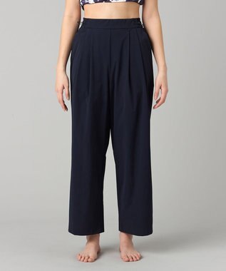 Chacott Chacott BALANCE UVケアタフタワイドパンツ ネイビー