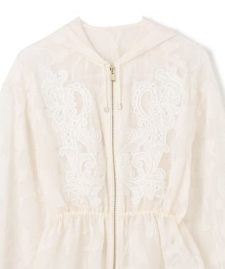 GRACE CONTINENTAL ジャガード刺繍ブルゾン キナリ