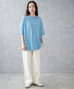 WEGO 【ユニセックス着用ITEM/綿100％/SMLXLサイズ】ビックコットンT ブルーその他