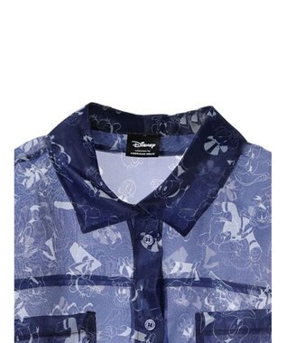 AMERICAN HOLIC 総柄シアーショート丈シャツ／Ｄｉｓｎｅｙ Navy