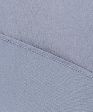 ANY SIS L 【洗える】トロミサテンボウ ブラウス ダスティブルー