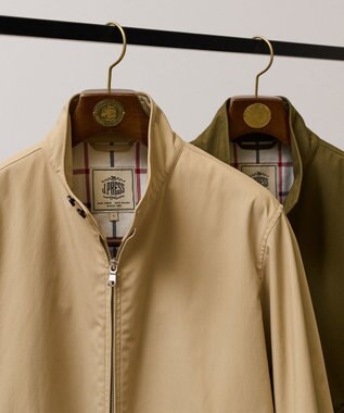 J.PRESS MEN コットンポリエステルポプリン ゴルフジャケット ベージュ系
