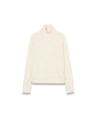  【WEB&OUTLET限定・洗える】ライトウールカシミヤ　ハイネックニット