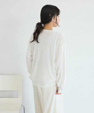 CRAFT STANDARD BOUTIQUE フラワープリントシアーロンTee Blue