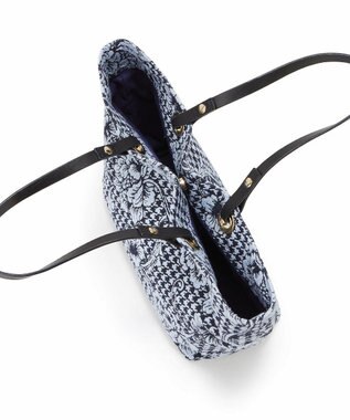 TOPKAPI 【TREASURE TOPKAPI】ジャガード生地 総柄 A4 トートバッグ ブルー