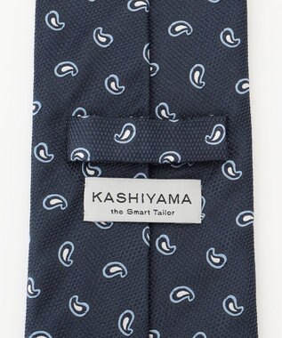 KASHIYAMA KASHIYAMAオリジナル【JAPAN MADE】ペイズリーネクタイ ブルー