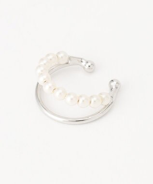 J.PRESS LADIES 【WEB限定】2way パール イヤカフ リング シルバー系