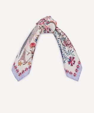 LIBERTY. ストールン ハート シルクスカーフ 45 ライトパープル