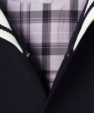 ANY KIDS 【2点セット】セーラージャケット+チェックワンピース ネイビー