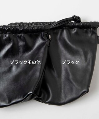 WEGO 巾着チェーンショルダー ブラックその他