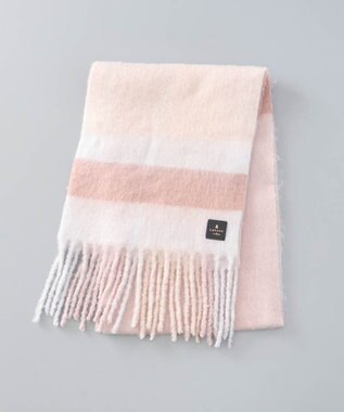 AURORA 【 LANVIN en Bleu （ランバン オン ブルー）】モコモコカラーブロックマフラー(WASH)