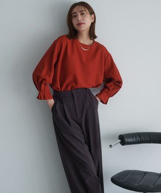 ANY コンフォータブルブラウス オレンジ