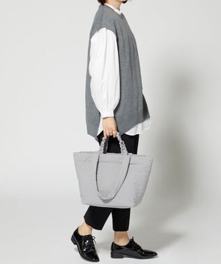 Y'SACCS 【Y’SACCS vous et】ギャザーハンドル2WAYヌビバッグ グレー