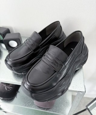 WEGO スニーカーソールローファー ブラック