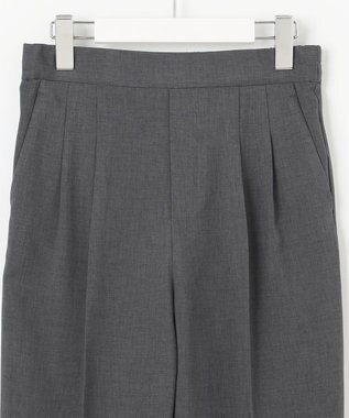 Feroux 【洗える】美シルエットカラーテーパード パンツ グレー系