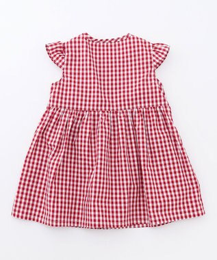 組曲 KIDS 【80-100㎝】ギンガム セットアップ レッド系3