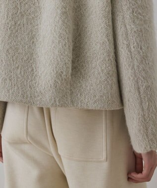 GRACE CONTINENTAL アルパカシャギージャケット ベージュ