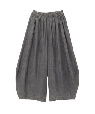 YECCA VECCA デニムコクーンドレープパンツ Black