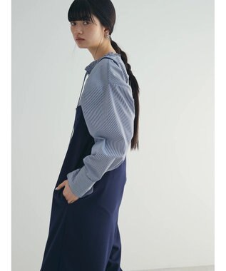 Green Parks armonia. ハイライズドサロペットパンツ Navy