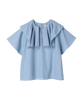 earth music&ecology ビッグカラーチェーンブラウス