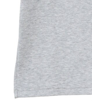 Green Parks ・ｓｗｉｎｇ　ｂｙ　ショルダーリボンリブカットソー Gray Mixture