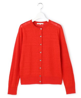 23区 【先行予約】ピュアリネンハイゲージ カーディガン