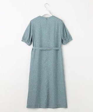 J.PRESS LADIES S 【洗える・イージーケア】スパンローンランダムドット ワンピース スモーキーグリーン系5