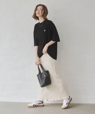 WEGO 【ユニセックス着用ITEM/MLサイズ展開】U.S. POLO ASSN.別注 接触冷感T（SS） ブラック