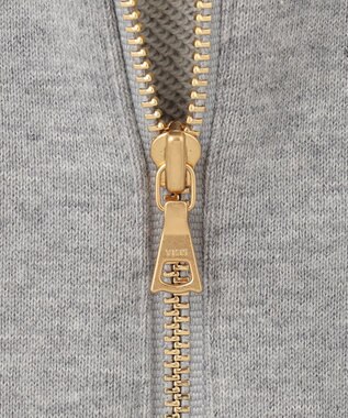 23区 【洗える】オーガニックコットンテリー ジップアップ フーディー ライトグレー系