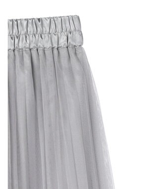 earth music&ecology チュールプリーツスカート Light Gray
