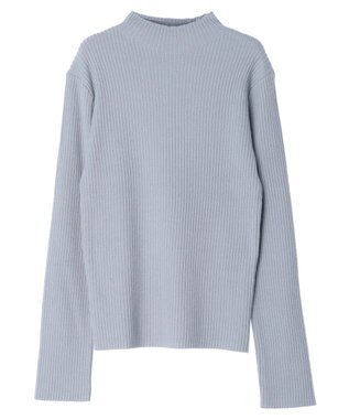 earth music&ecology ＳＥＴ２点Ｖネックジャンスカ＋ハイネックニット Gray