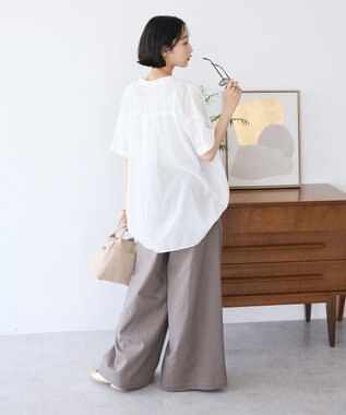 CRAFT STANDARD BOUTIQUE ヴィンテージボイルタイ付ブラウス White
