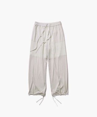 ATON HIGH TWIST COTTON | ワイドイージーパンツ LIGHT GRAY