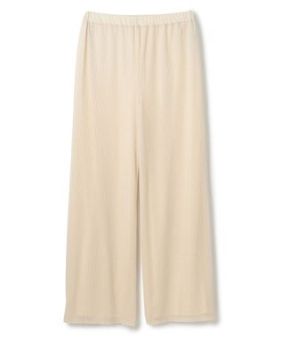 uncrave シアーベロアリブ ギャザーパンツ エクリュ