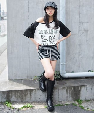 WEGO 裏毛マイクロショートパンツ 柄2