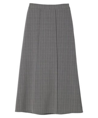 Green Parks きれいシルエットチェック裾フレアスカート Glen Check