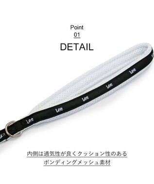 PET PARADISE  Ｌｅｅ 白テープ リード 超小型犬 ４Ｓ~３Ｓ 黒